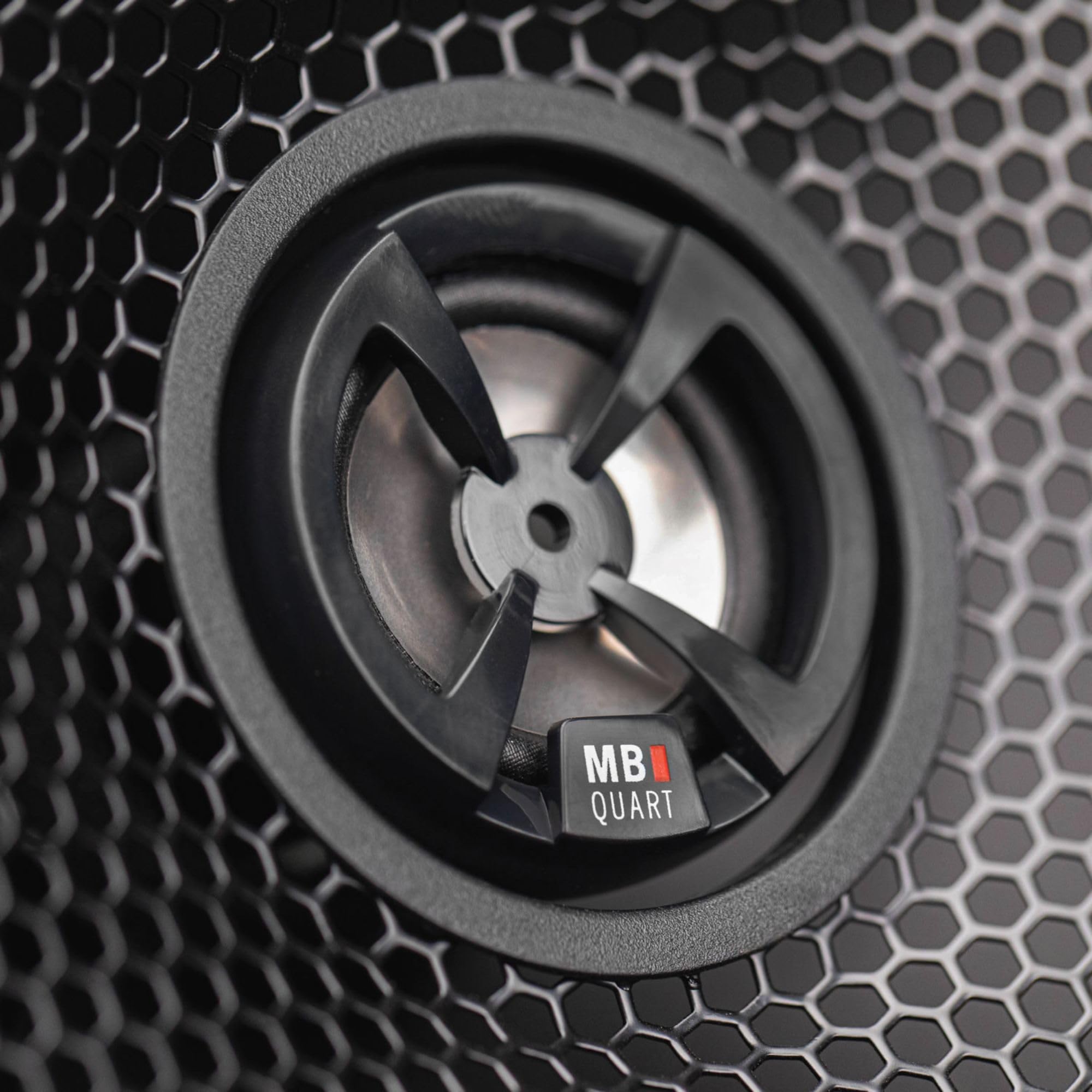 MB Quart 6.5" Discus High-Performance 3-Way Car Audio Component Coaxial Speakers, 120W Peak Power, 60W RMS, 4 Ohm, and 88db Sensitivity