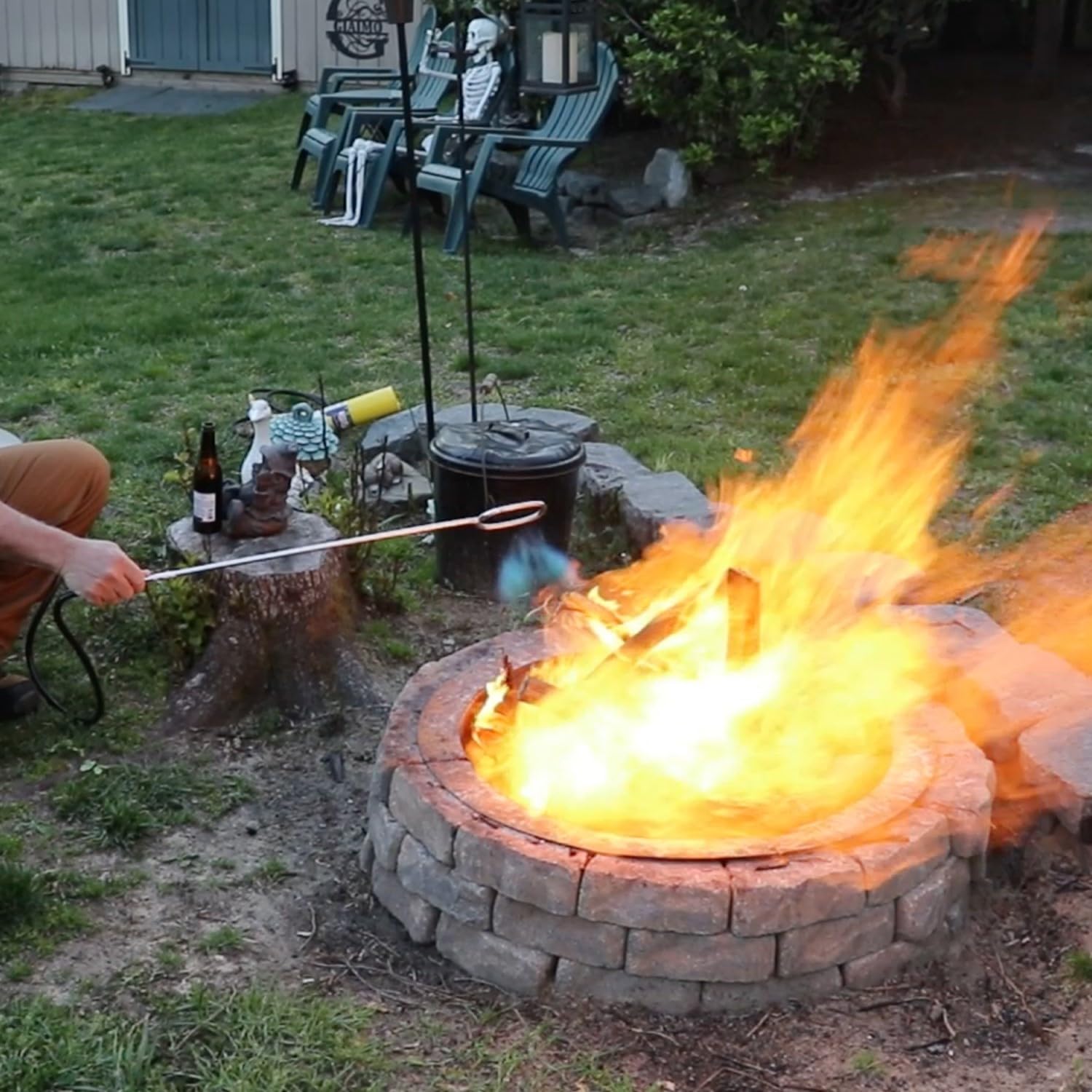 Propane Fire Starter Torch Flame King YSNFS-02 for Firepits, Charcoal Grills, and Wood Oven