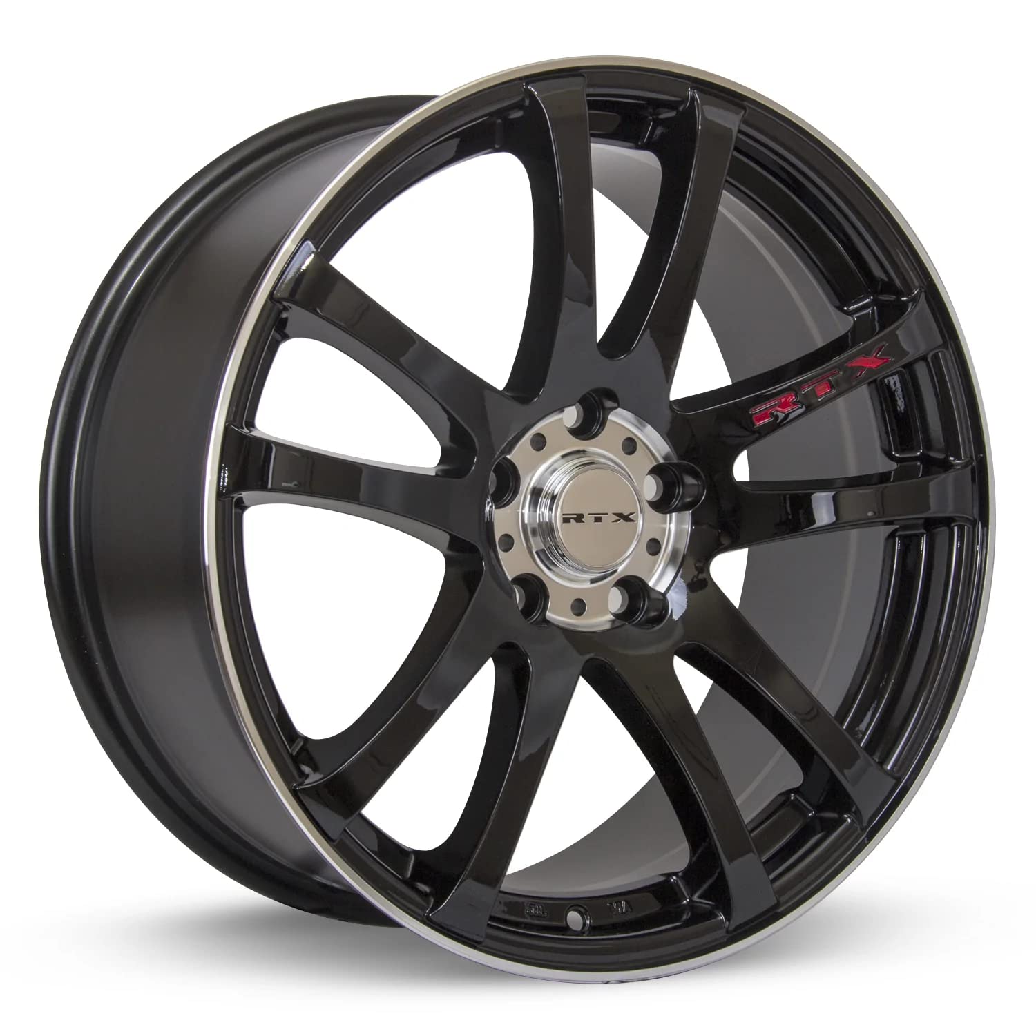 17 x 7.5 RTX Twin, 5 x 114.3, 42, 73.1, Black MACHINED 081286