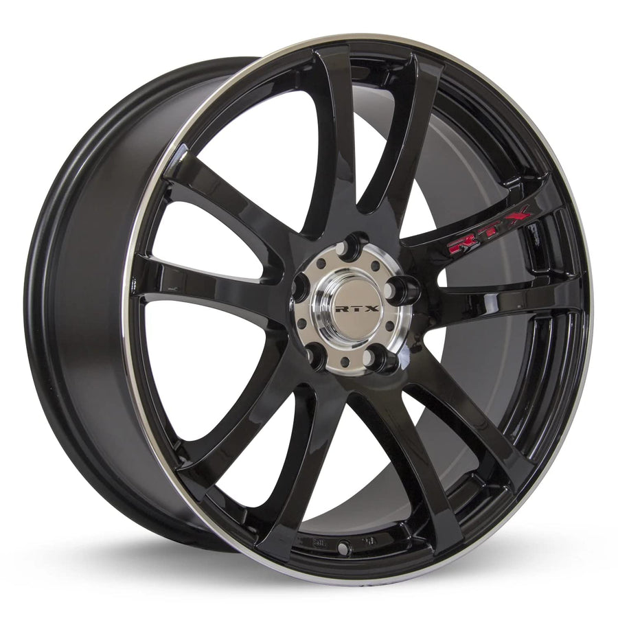 17 x 7.5 RTX Twin, 5 x 114.3, 42, 73.1, Black MACHINED 081286