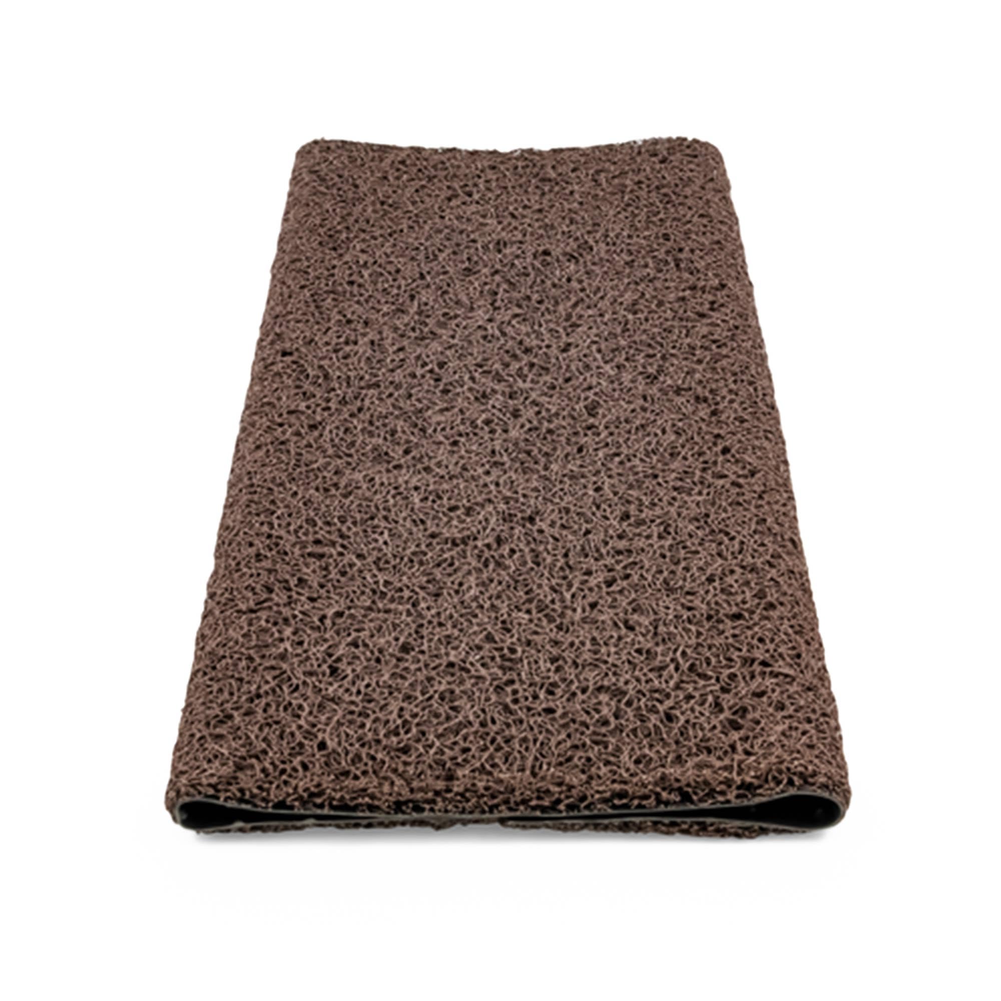Brown Camco 42963 Premium Wrap Around RV Step Rug (PVC Material (17.5" x 18"))