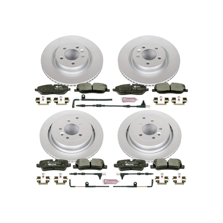 Power Stop ESK6048 Euro-Stop Brake Kit Front & Rear For Land Rover Range Rover Sport 2006-2009 [Model Specific]