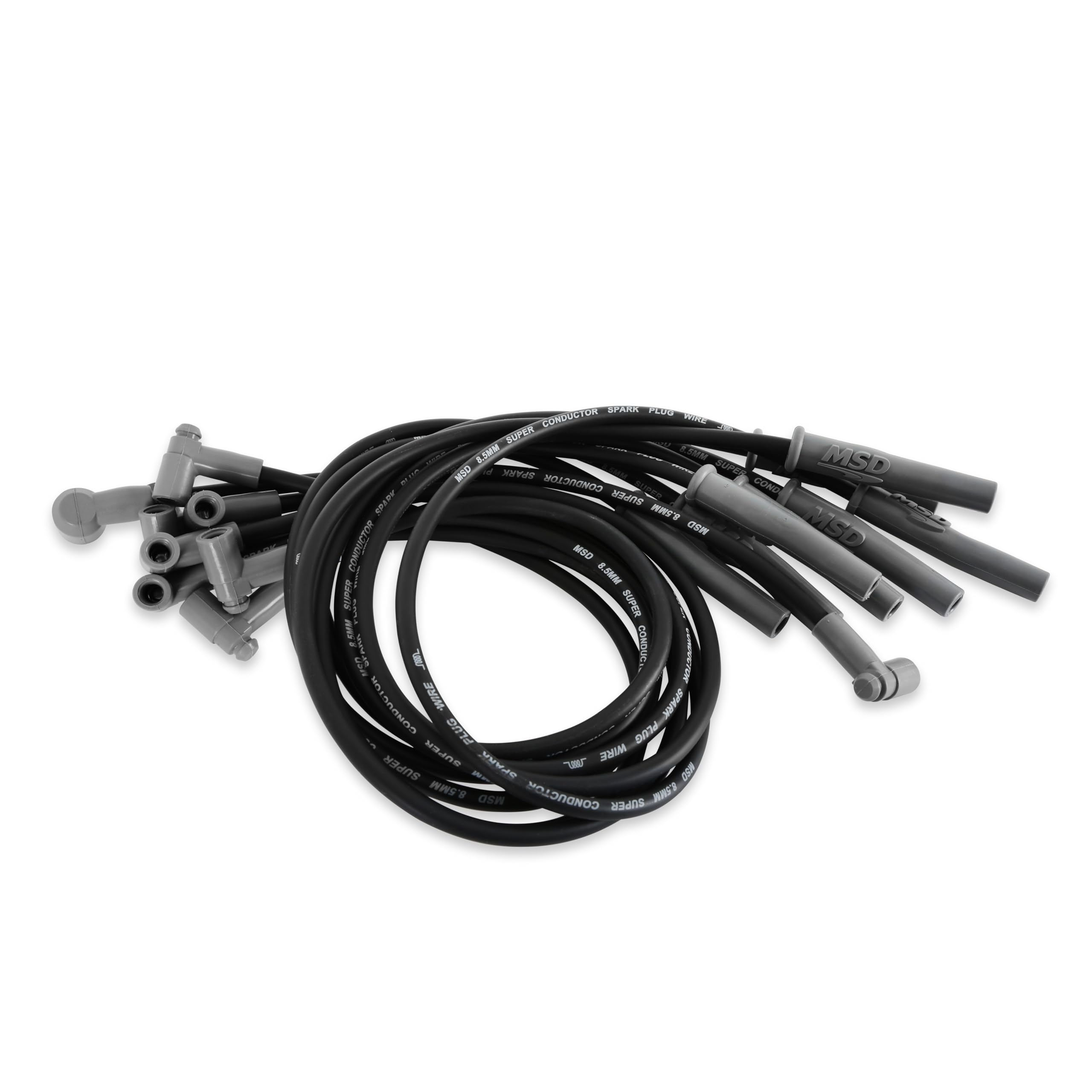 Super Conductor MSD 35383 Spark Plug Wire Set, Black