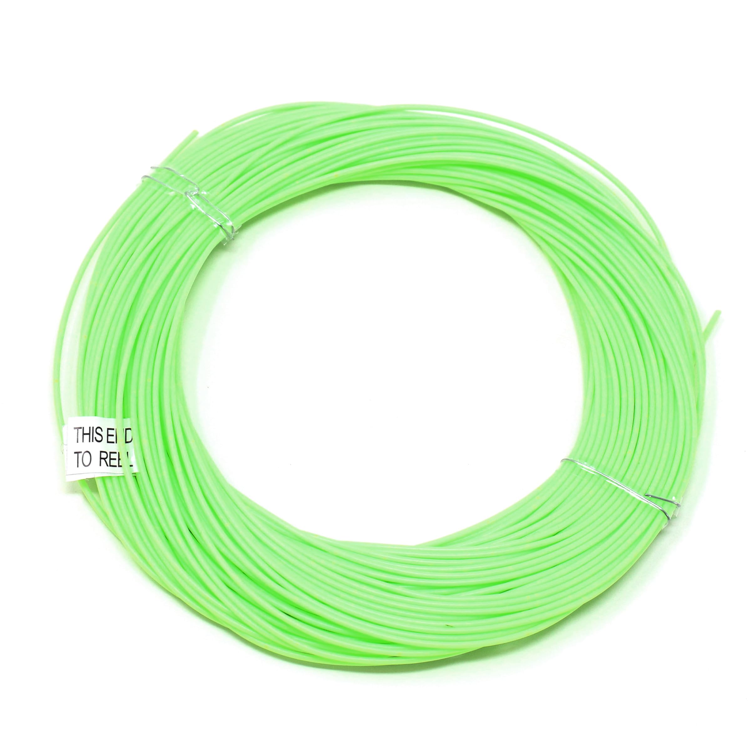 Rattle Reel Line Clam (Lime Green) - 75 Feet