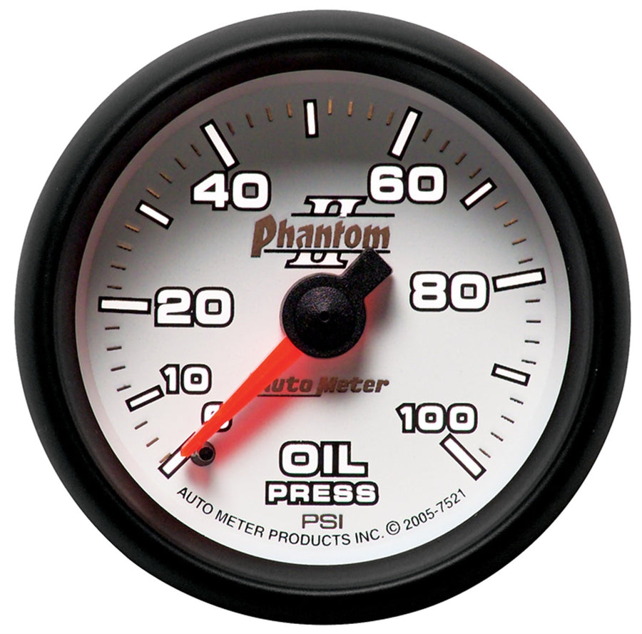 Phantom II Auto Meter 7521 Oil Pressure Gauge