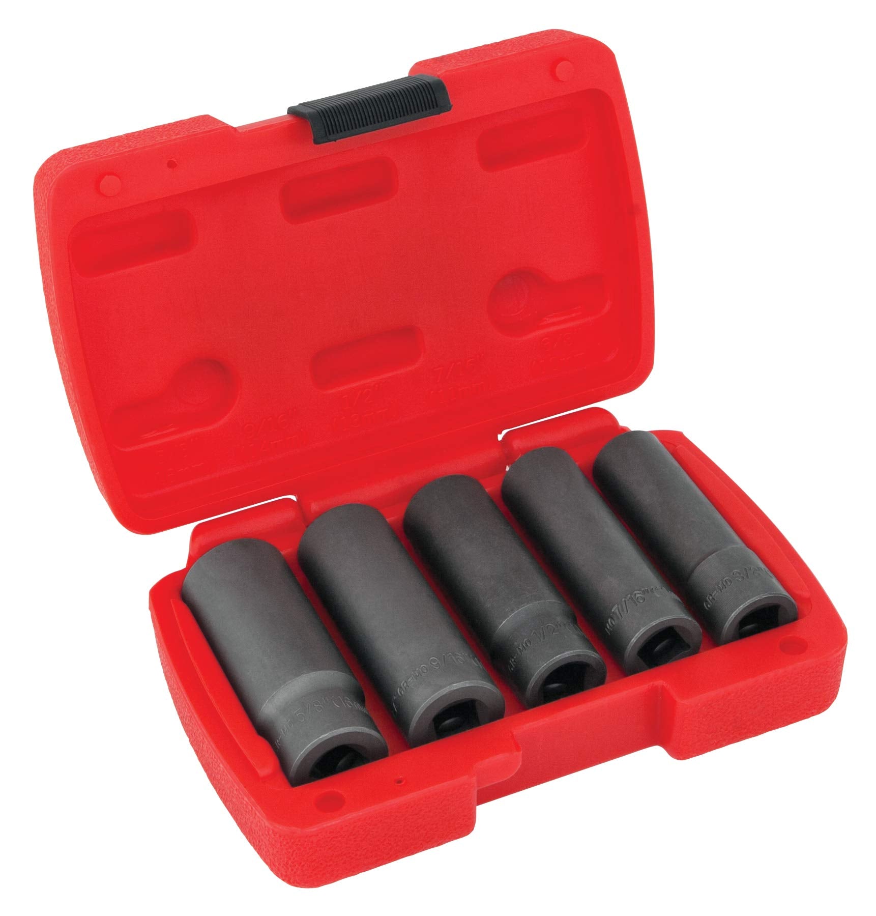 W38920 Performance Tool 3/8-Inch Drive 5 Piece Deep Wall Bolt Extractor Set (Metric/SAE)