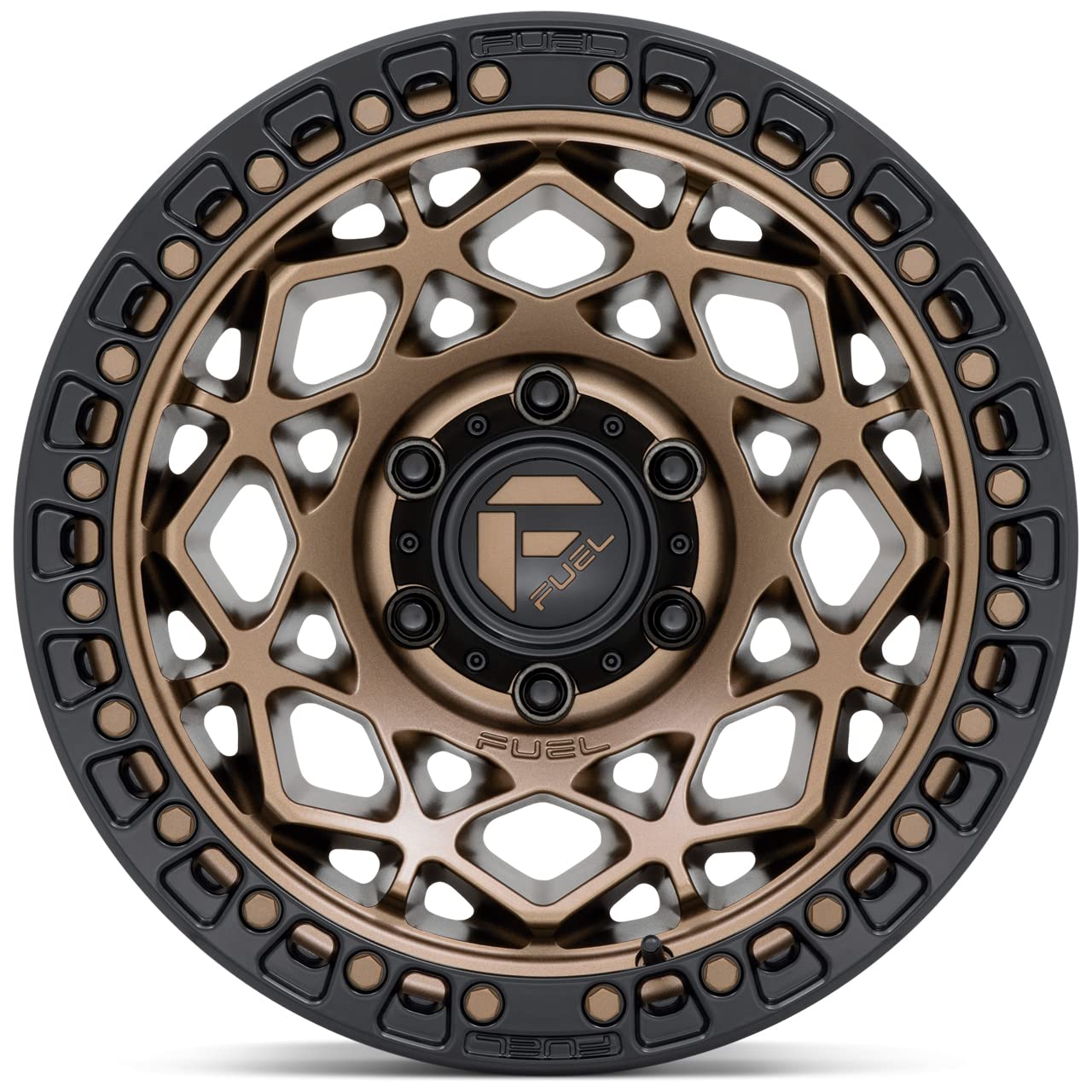 D785 UNIT FUEL OFF-ROAD 17X9, 6X5.5, 5.04, 1mm BRONZE WITH MATTE BLACK RING - D78517908450