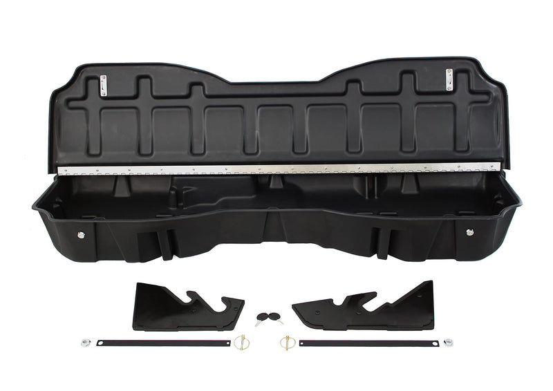 Lockable DU-HA Under Seat Storage fits 2014-2018 Chevy Silverado/GMC Sierra Light Duty Crew Cab & 2015-2019 Heavy Duty Crew Cab | Black Heavy-Duty Back Seat Lockbox, Includes 2 Keys | 10307