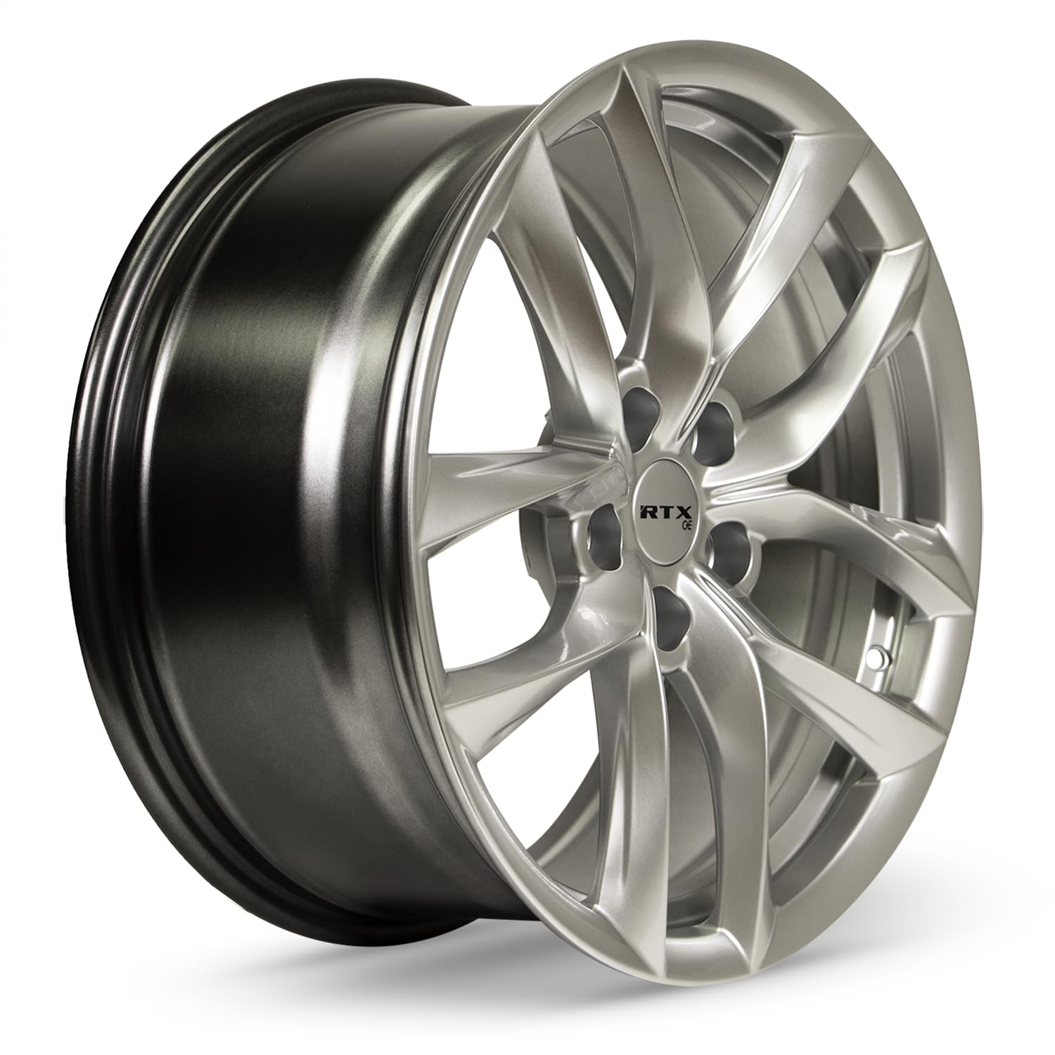 Custom RTX Wheel - 19x8.5, 35 Offset, 5x114.3 Bolt Pattern, 64.1mm Hub - Hyper Silver Rim