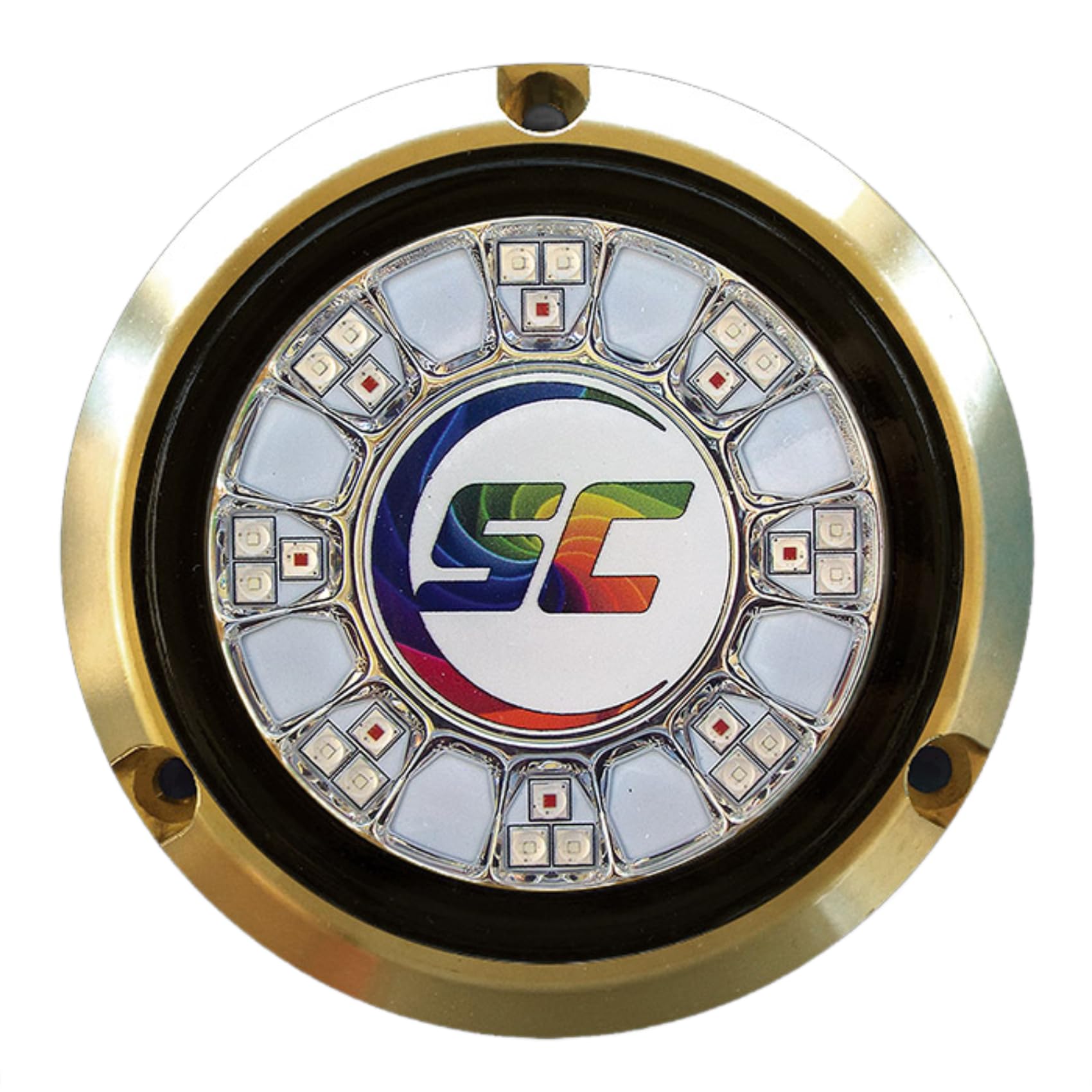 shadow-caster LED SCR-24 Underwater Boat Light - Color-Changing (RGBW) - Bronze Housing - 90W Surface Mount - Tempered Glass Lens - IP68 Fully Submersible Waterproof