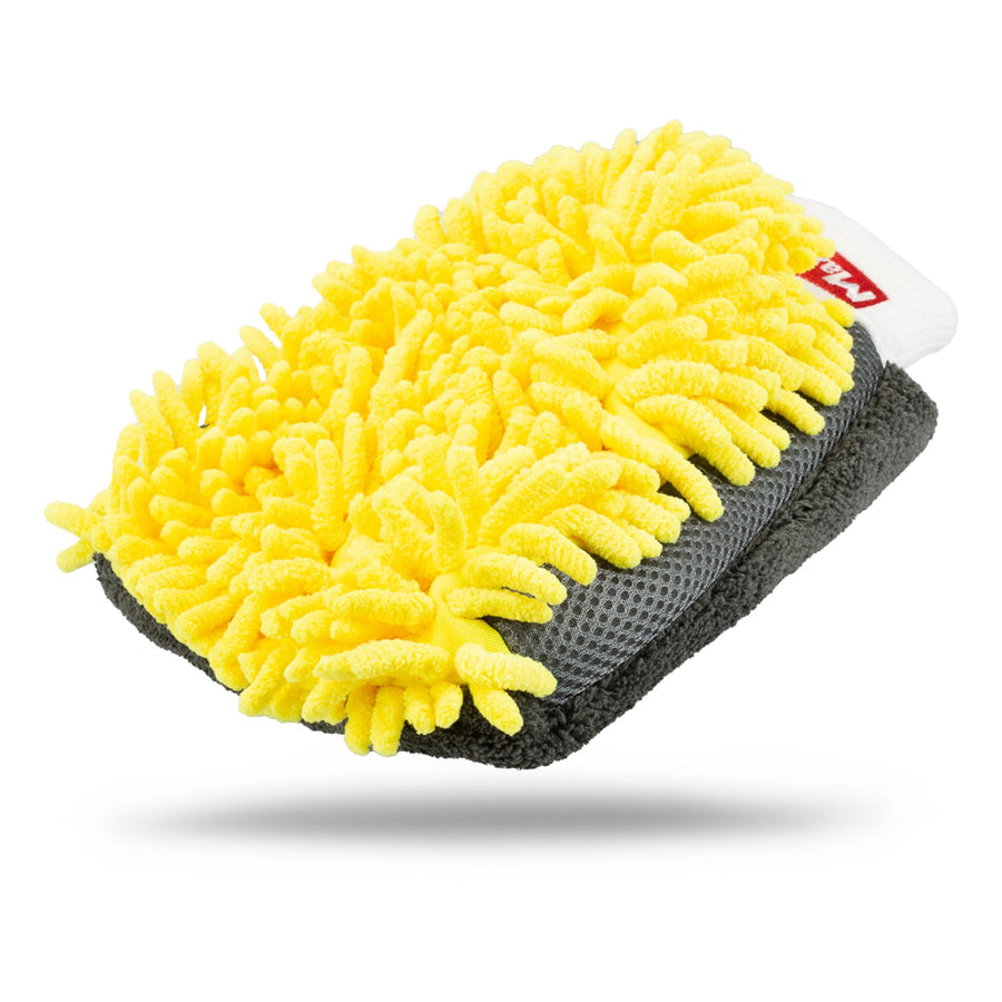 Maxshine Yellow Chenille Universal Microfiber Car Wash Mitt | High-Efficiency Scratch-Free Wash Mitt for Cars, Trucks, SUVs, Boats & RVs | Premium Reusable Auto Detailing & Car Cleaning Accessory