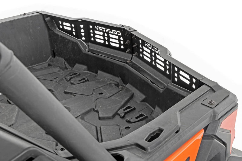 Rear Cargo Tail Gate Rough Country for Can-Am Maverick Sport & Trail (2019-2024) - Increases Storage Capacity & Secures Gear with Molle-Style Tie-Down Points