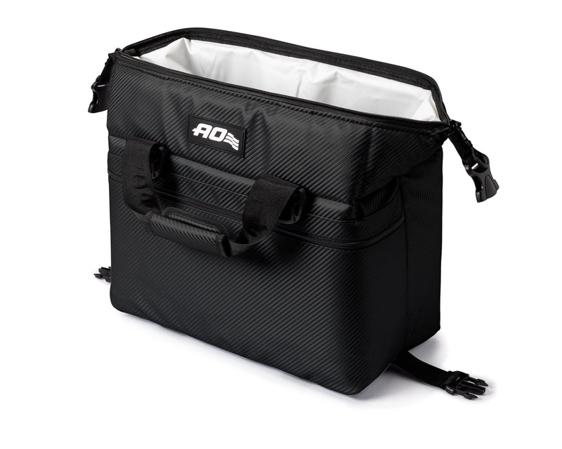 AO Coolers Carbon Expedition Soft Cooler with High-Density Insulation, Black, 24-Can