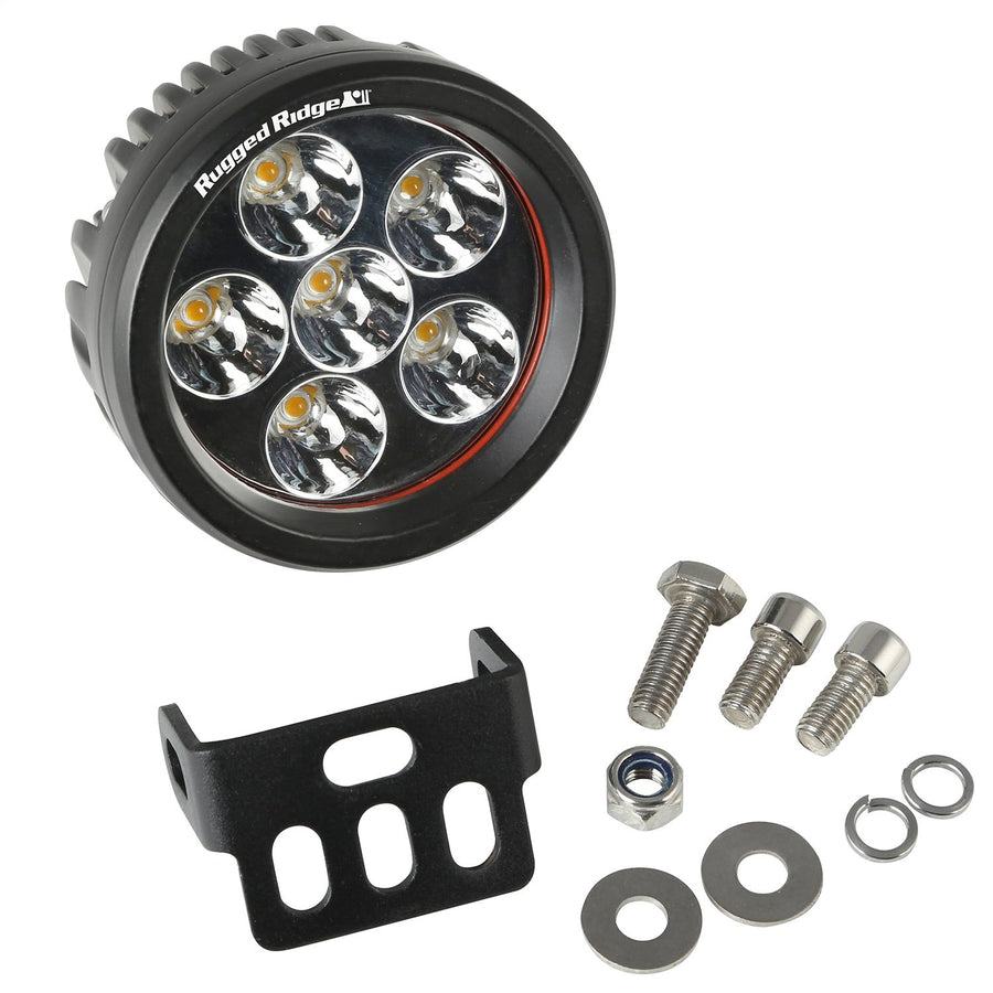 Light Kit, Rugged Ridge | 3.5 Inch, Round, 18 Watt, 1040 Lumens | 15209.01