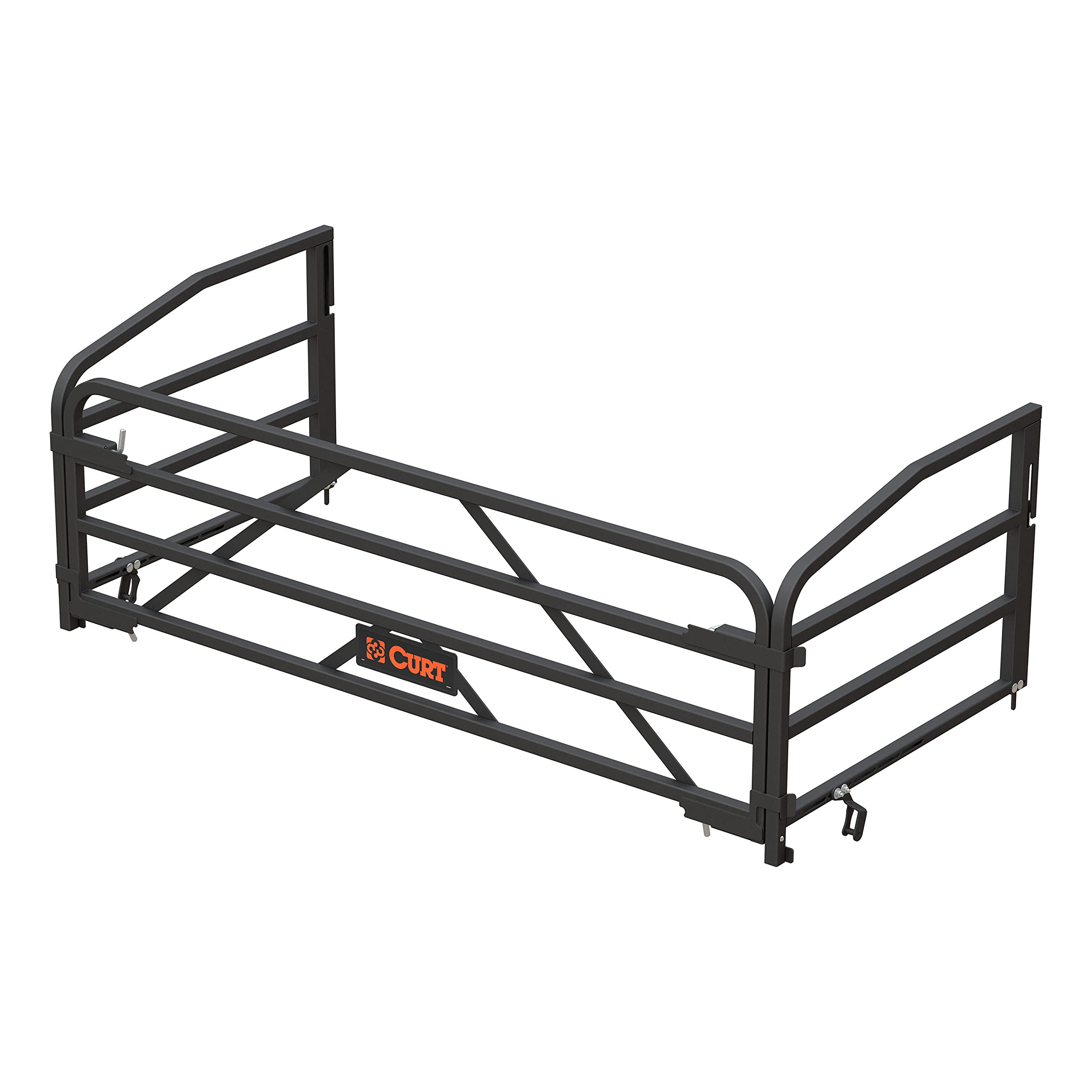 CURT Universal Truck Bed Extender 18325 with Fold-Down Tailgate, 26-1/2 x 58-3/4 x 19-3/4-Inch ID, Black Steel