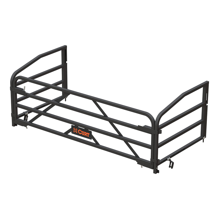 CURT Universal Truck Bed Extender 18325 with Fold-Down Tailgate, 26-1/2 x 58-3/4 x 19-3/4-Inch ID, Black Steel