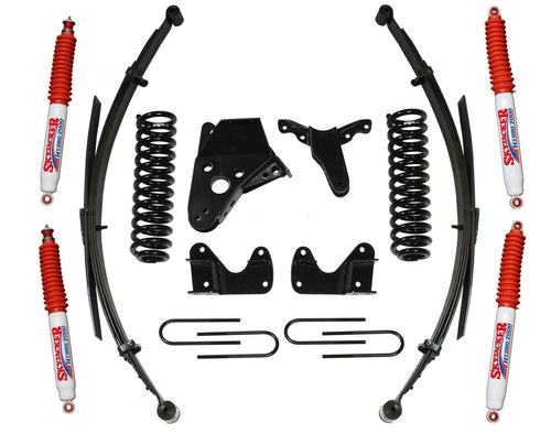 Suspension Lift Kit w/Shock Skyjacker 134RHKS-H 4 in. Lift Incl. Front Coil Springs Rear Leaf Springs Rear U Bolt Kit