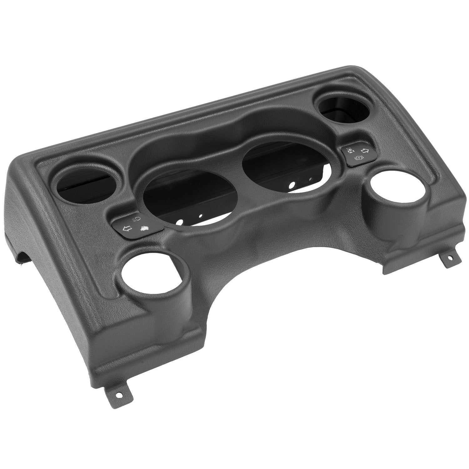 Gauge Mount Auto Meter 90011 Dash Panel (Mounting Solutions 6 Gauge (3 3/8" X2, 2 1/16" X4), Jeep Tj/Xj), Black