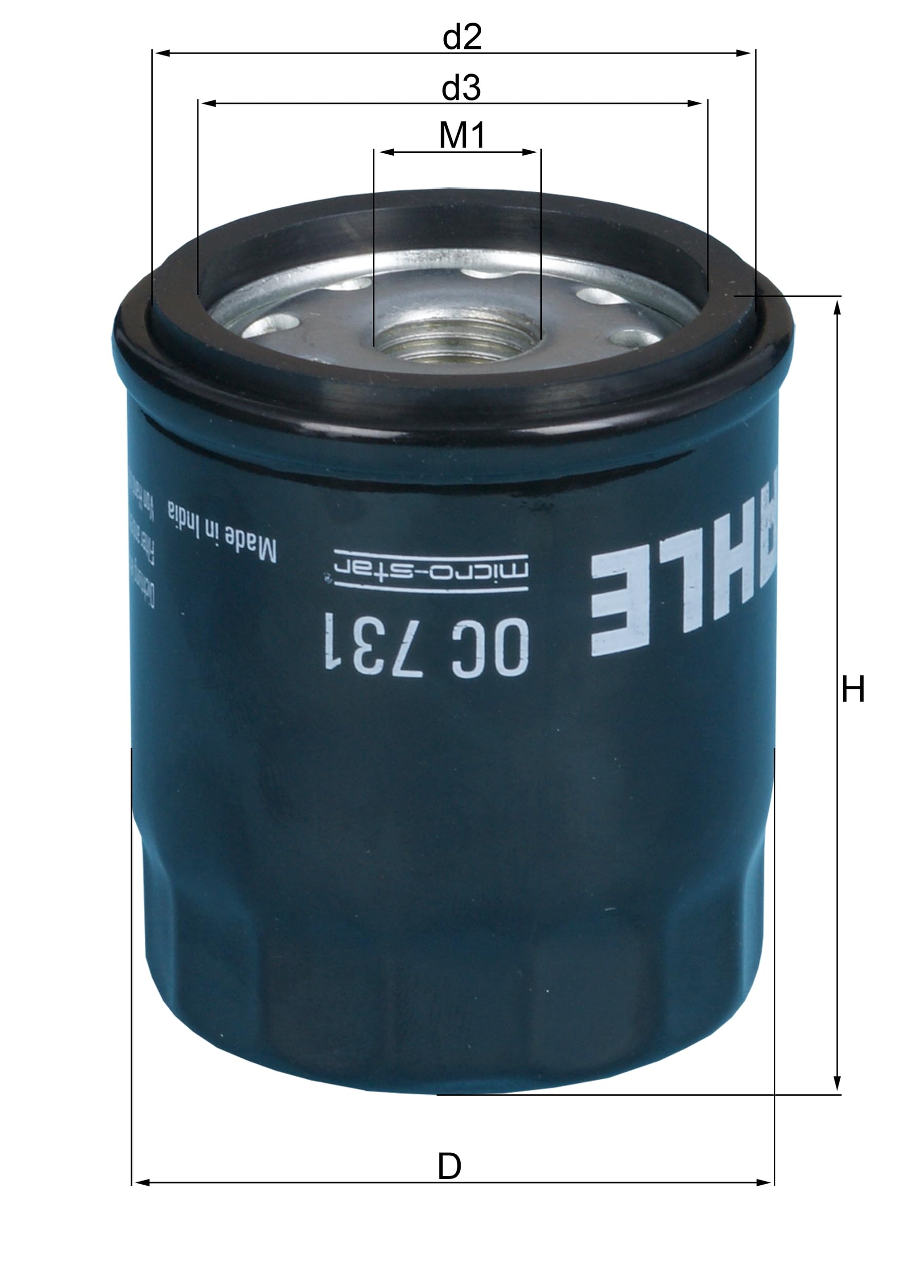 Engine Oil Filter MAHLE OC 731