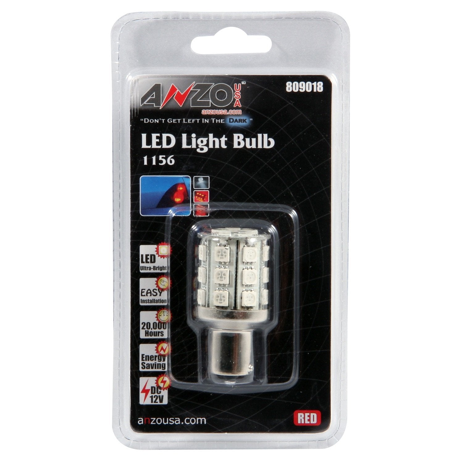 Red ANZO USA '1156' LED Bulb 809018