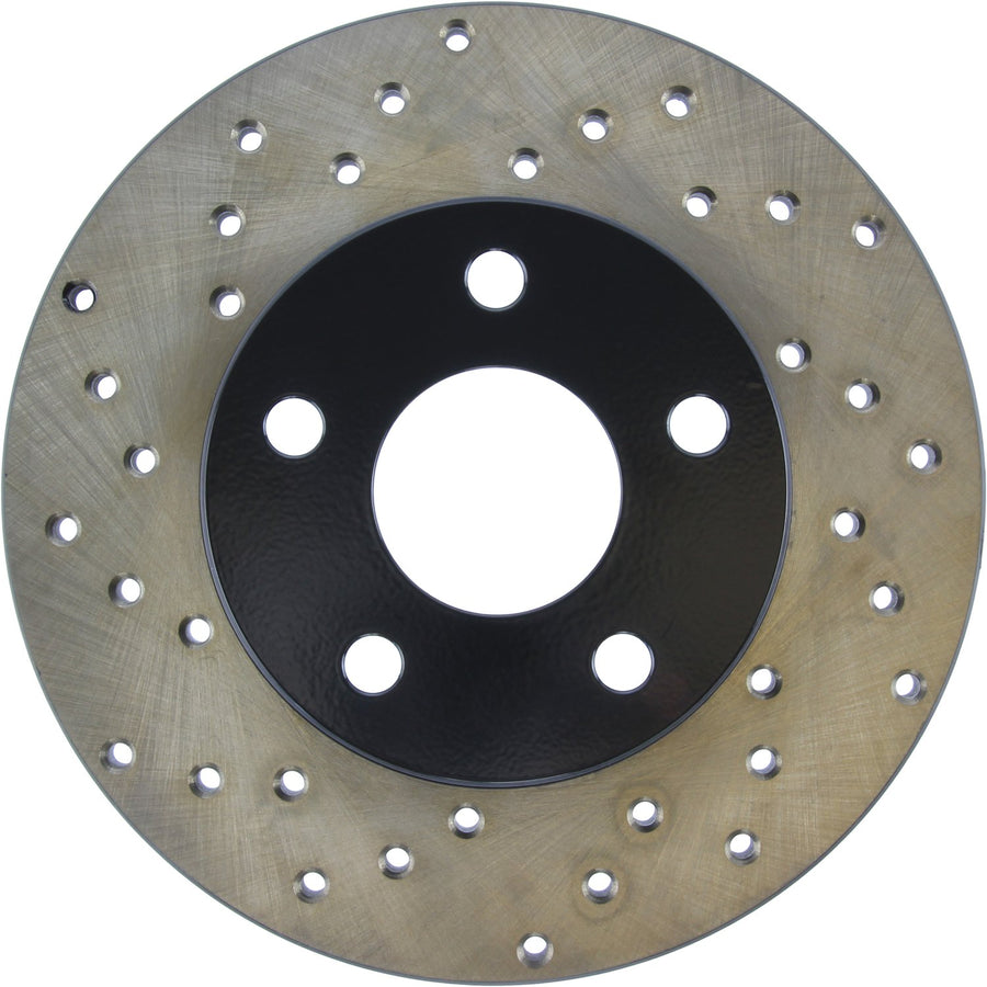 StopTech Sport 128.62019R Cross Drilled Brake Rotor (Rear Right), 1 Pack