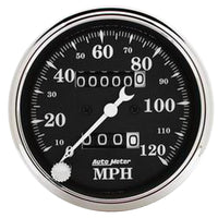 AUTO METER Old TYME 1796 Black Mechanical Speedometer,3.125 in.