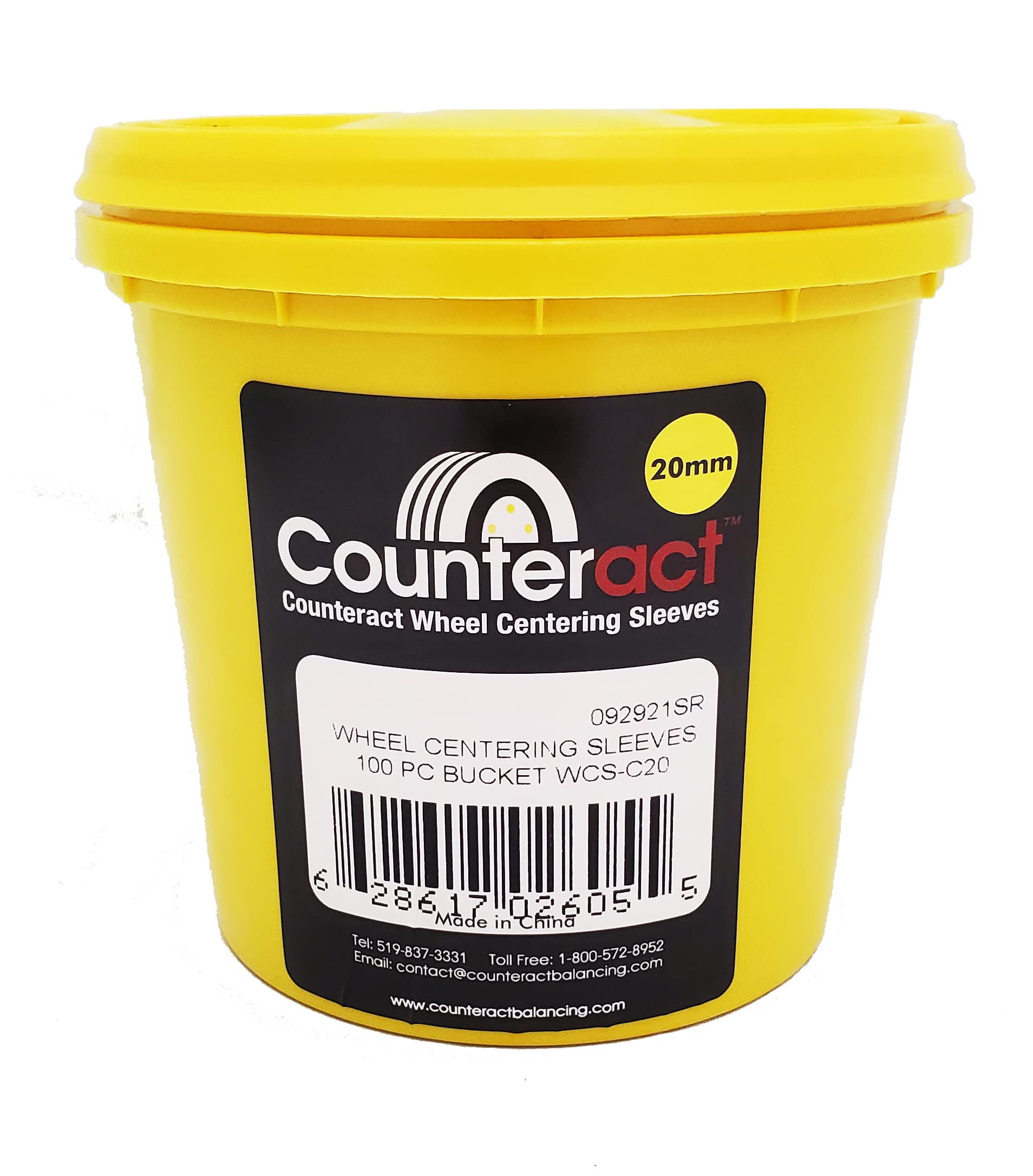 Wheel Centering Sleeves Counteract (100PK, 20mm)