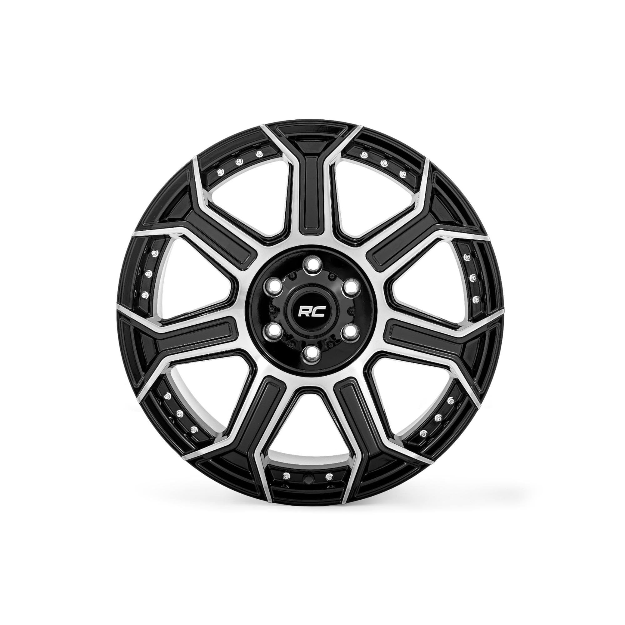 89 Series Rough Country Wheel | One-Piece | Black Machined Gunmetal | 20x9 | 6x5.5 | +18mm Offset