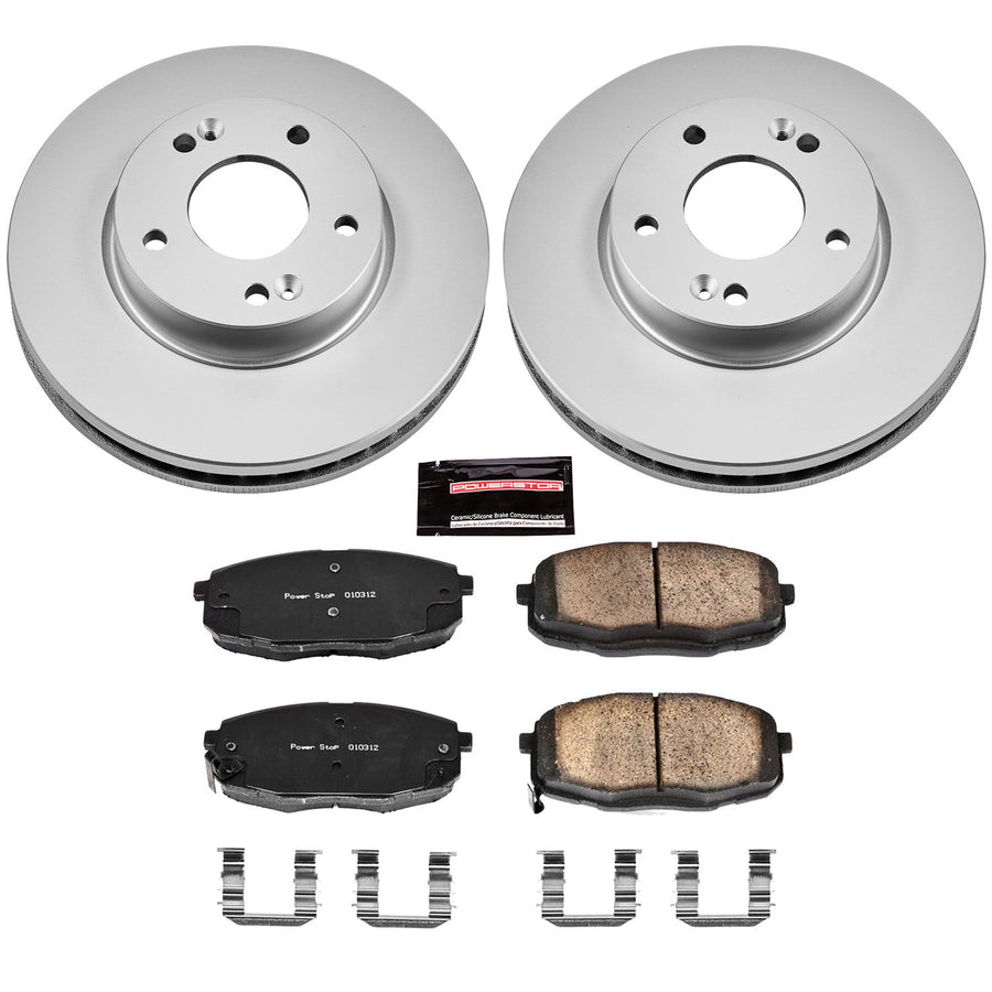 Power Stop Front CRK6946 Z17 Evolution Geomet Coated Brake Kit For Kia Soul 2014-2016 [Model Specific]