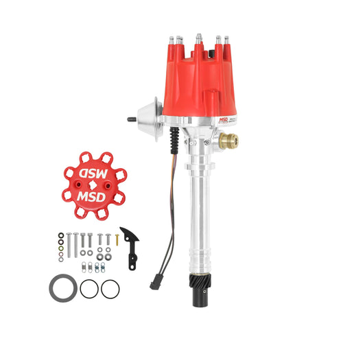 Tach Drive MSD 8572 Distributor w/Vacuum Advance