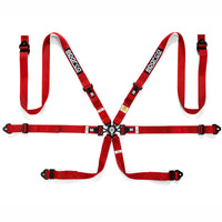 6PT HARNESS P-3"-4 ALL PULL DOWN RED