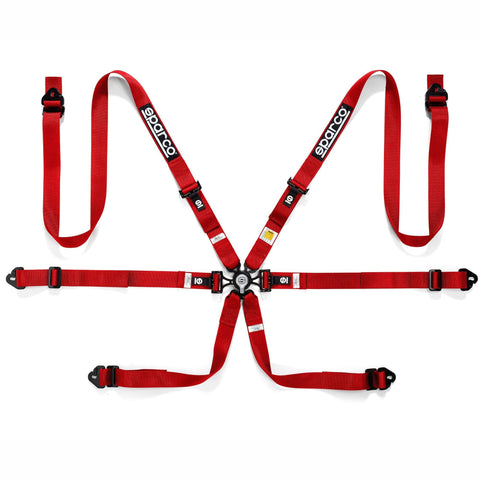 6PT HARNESS P-3"-4 ALL PULL DOWN RED
