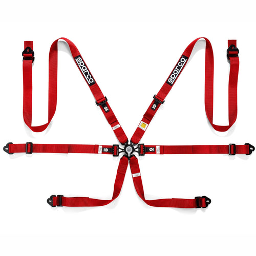 6PT HARNESS P-3"-4 ALL PULL DOWN RED