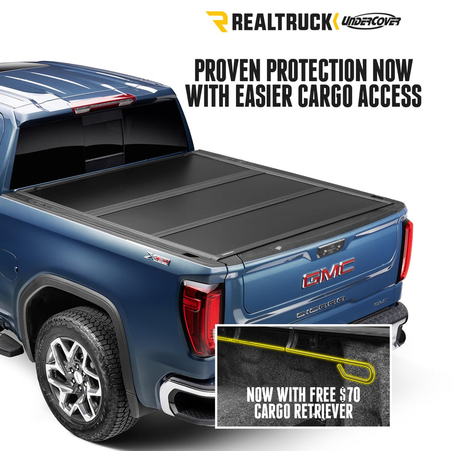 UnderCover RealTruck Select Hard Folding Truck Bed Tonneau Cover | SL24020 | Fits 2015-2020 Ford F-150 6' 7" Bed (80.4")