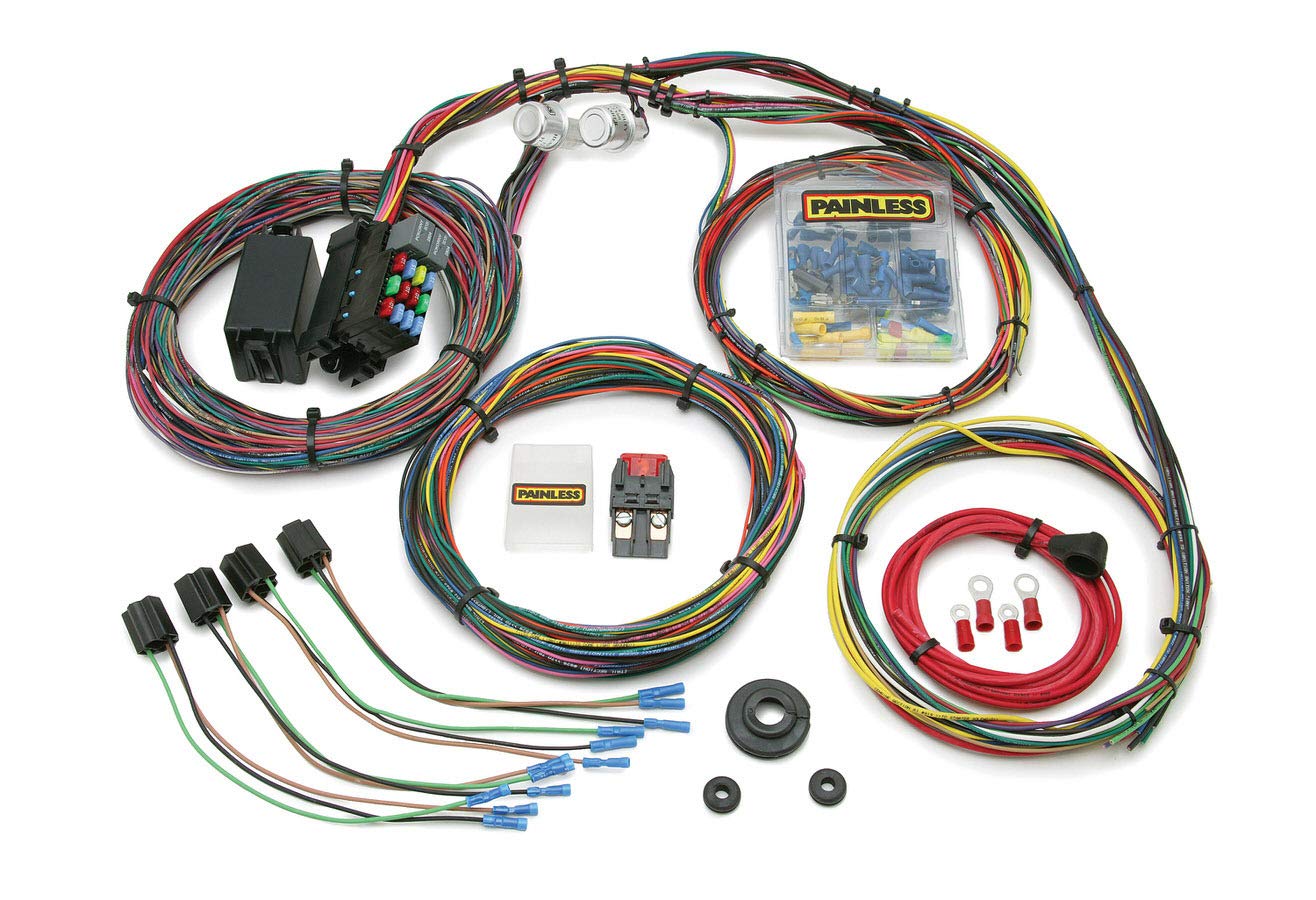 Customizable Painless Performance 10127 Chassis Harness, Mopar Color Coded - 21 Circuits
