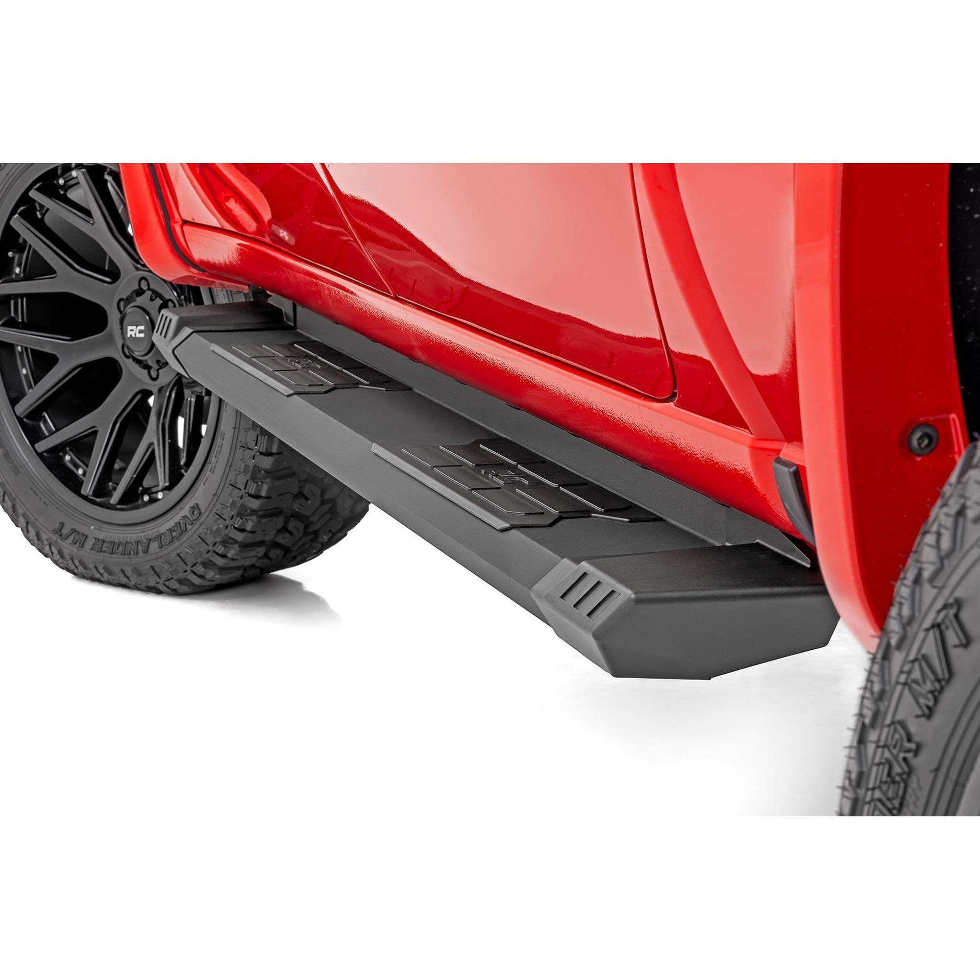 Rough Country HD2 Running Boards for Nissan Titan (2004-2024) Crew Cab - Non-Slip Step, 5" Wide Easy Bolt-on Install