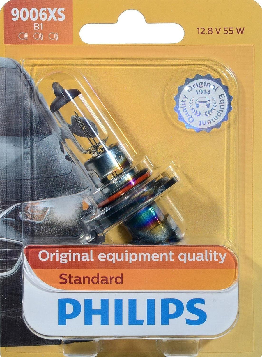 9006XS Philips Standard Halogen Replacement Headlight Bulb, 1 Pack