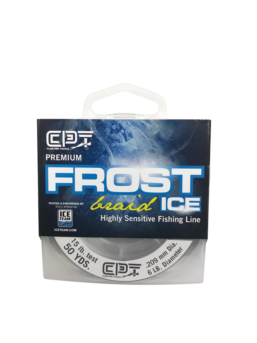 Frost Braid Clam Pro Tackle - 10lb - 4lb Dia - Smoke - 50 Yard