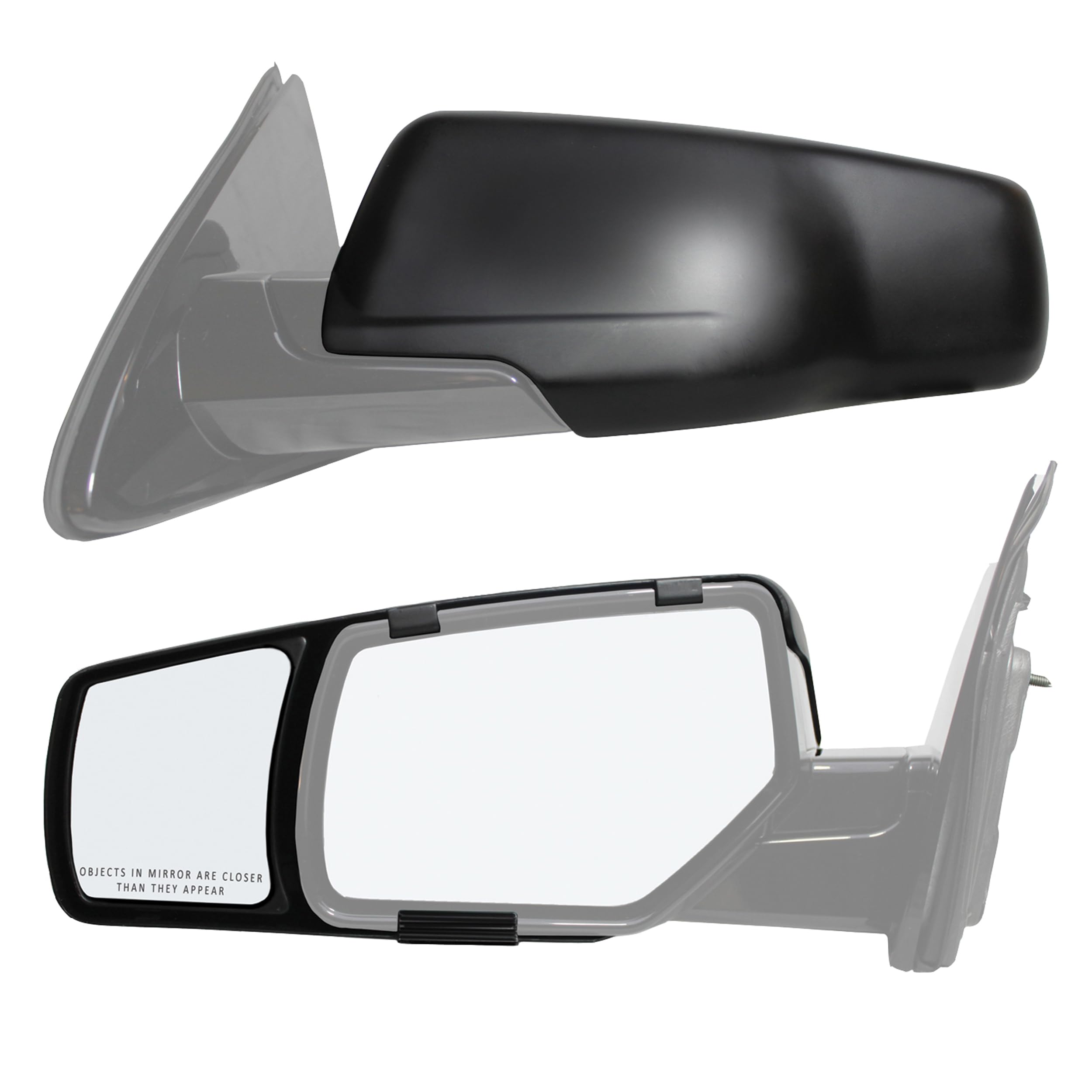 Snap and Zap Fit System 80920 Towing Mirror Pair (2015 and Up Gm SUV)