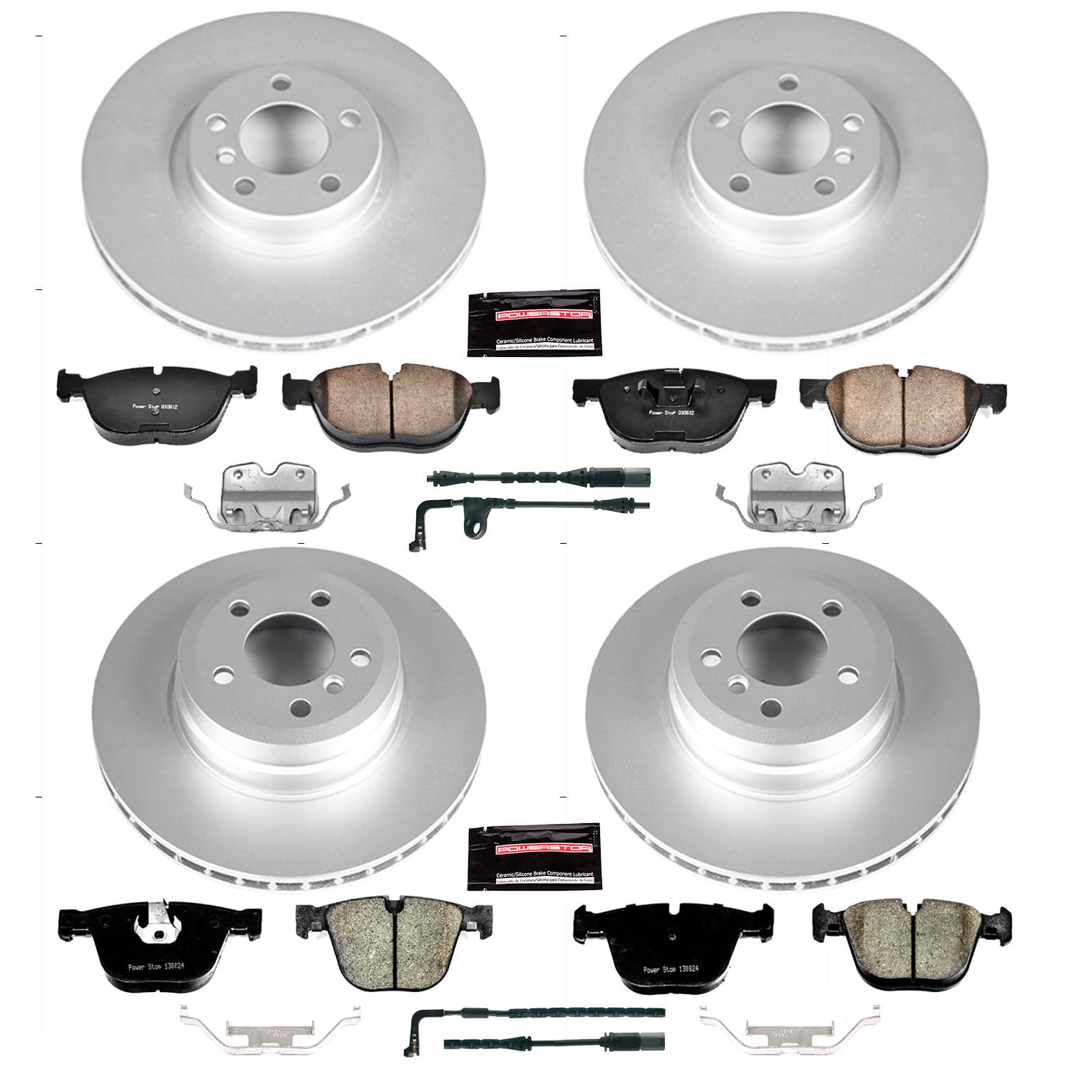 Power Stop Z23 Evolution Geomet Coated Brake Kit For BMW X5 2007-2010, BMW X6 2008 [Model Specific]