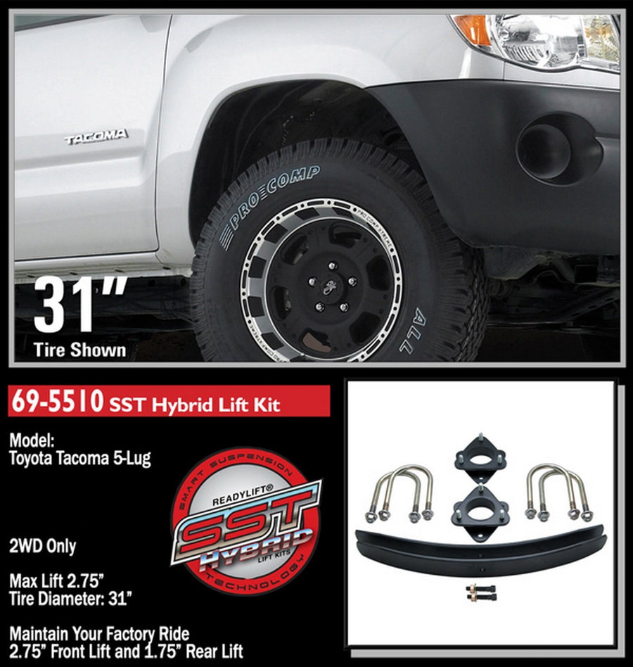 ReadyLift 69-5510 Lift Kit Smart Suspension Technology (Note: Not 4x4/4WD Compatible)