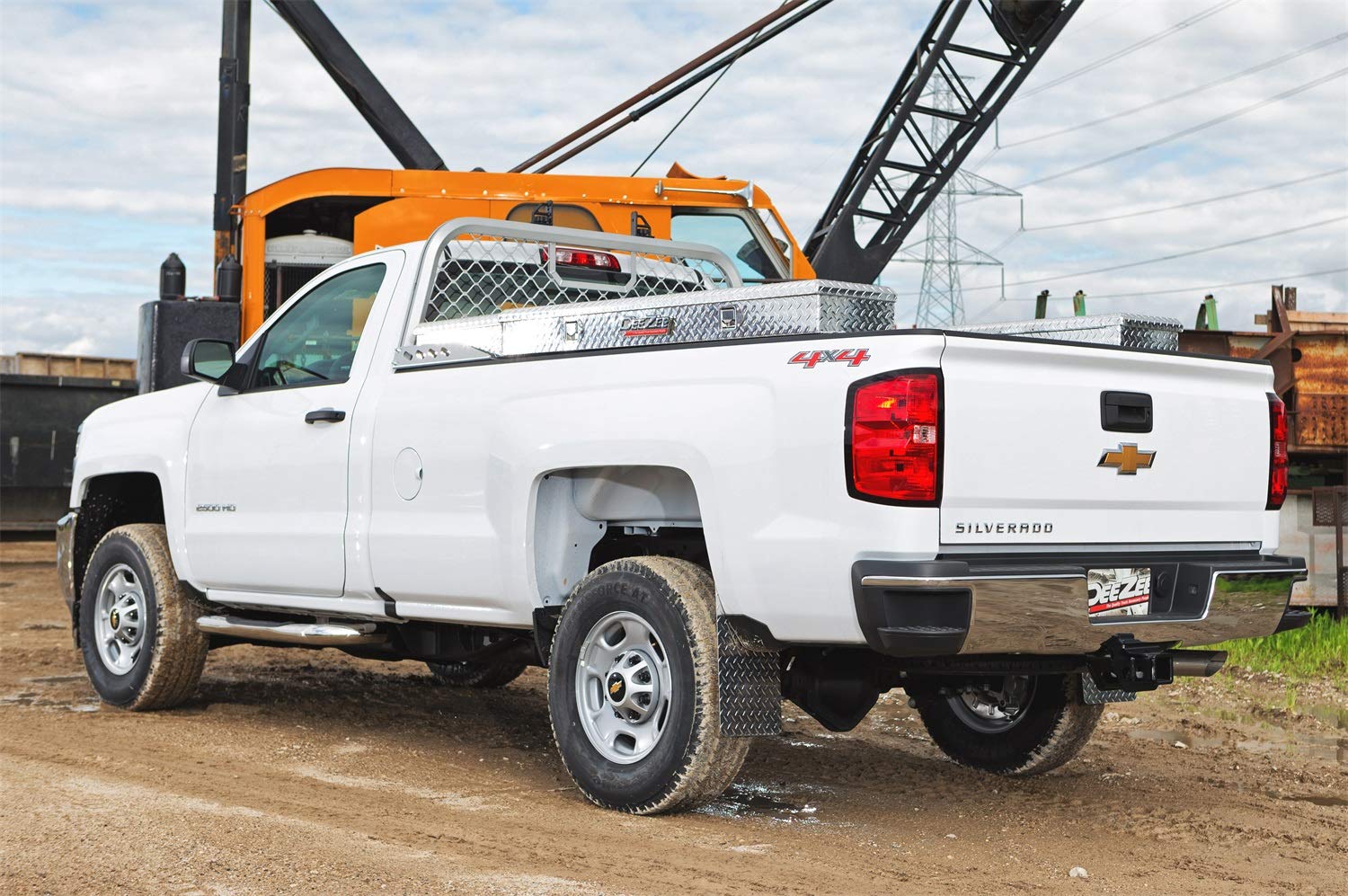 Dee Zee Silver Aluminum Mesh DZ95072R Cab Rack