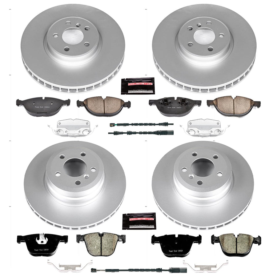 Power Stop CRK7432 Z23 Evolution Geomet Coated Brake Kit Front and Rear For BMW X5 2011-2018, BMW X6 2011-2018 [Model Specific]