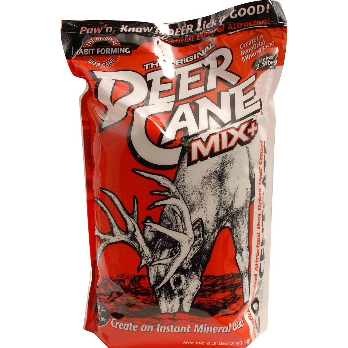 Deer Cane Powder Mix EVOLVED HABITATS 6.5 lb Deer Mineral Attractant - Fast & Easy to Use All Year-Round Concentrated Mineral Food Supplement for Deer