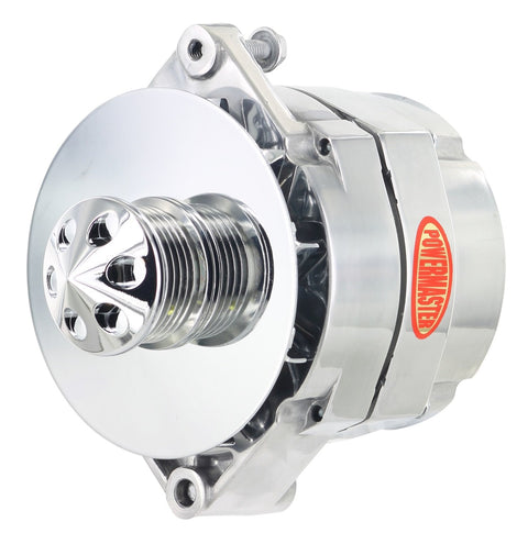 Alternator Powermaster 27294-311 (12SI 100A 6 Groove Pulley Baffle & Cone 1 or 3 Wire)