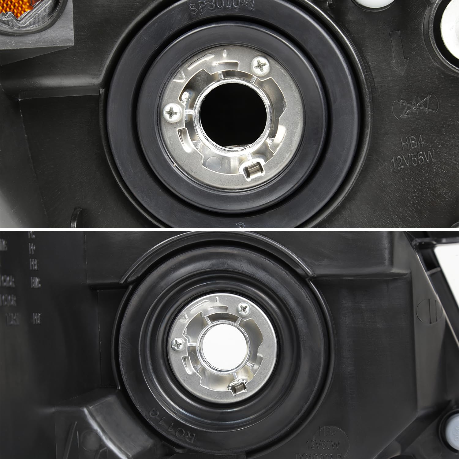 Smoke SPEC-D TUNING Headlights Compatible with 2009-2020 Dodge Journey, Left + Right Pair Headlamps Assembly