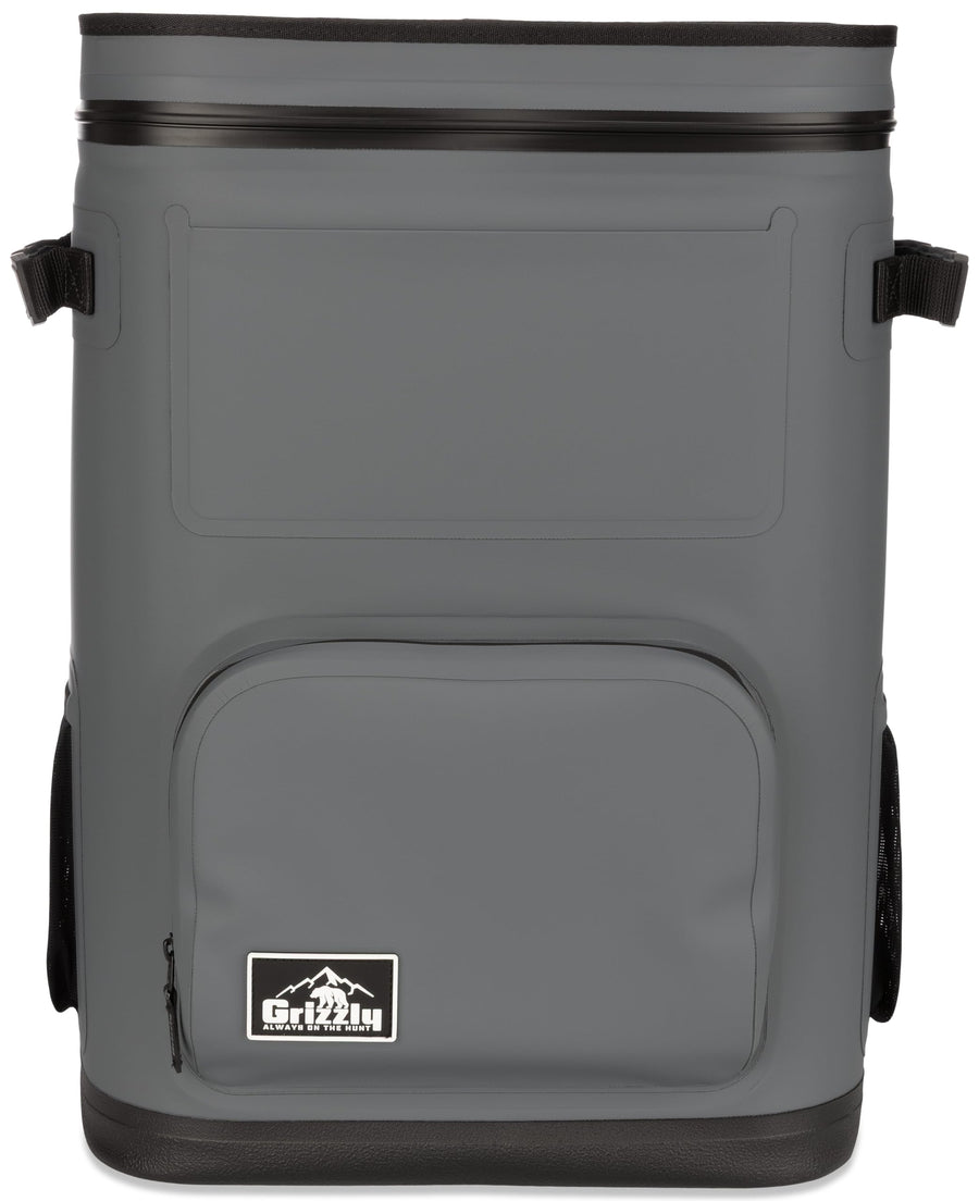 Drifter 24 Grizzly Backpack Cooler, Insulated for Beach Boat Camping Fishing Hunting, 24- Quart Capacity, Stealth Gray