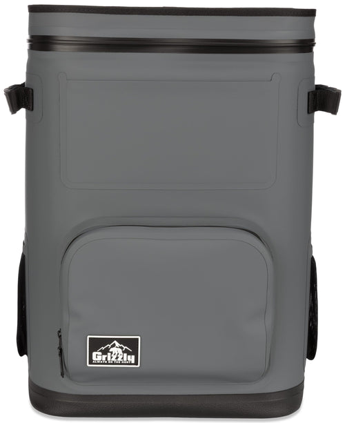 Drifter 24 Grizzly Backpack Cooler, Insulated for Beach Boat Camping Fishing Hunting, 24- Quart Capacity, Stealth Gray