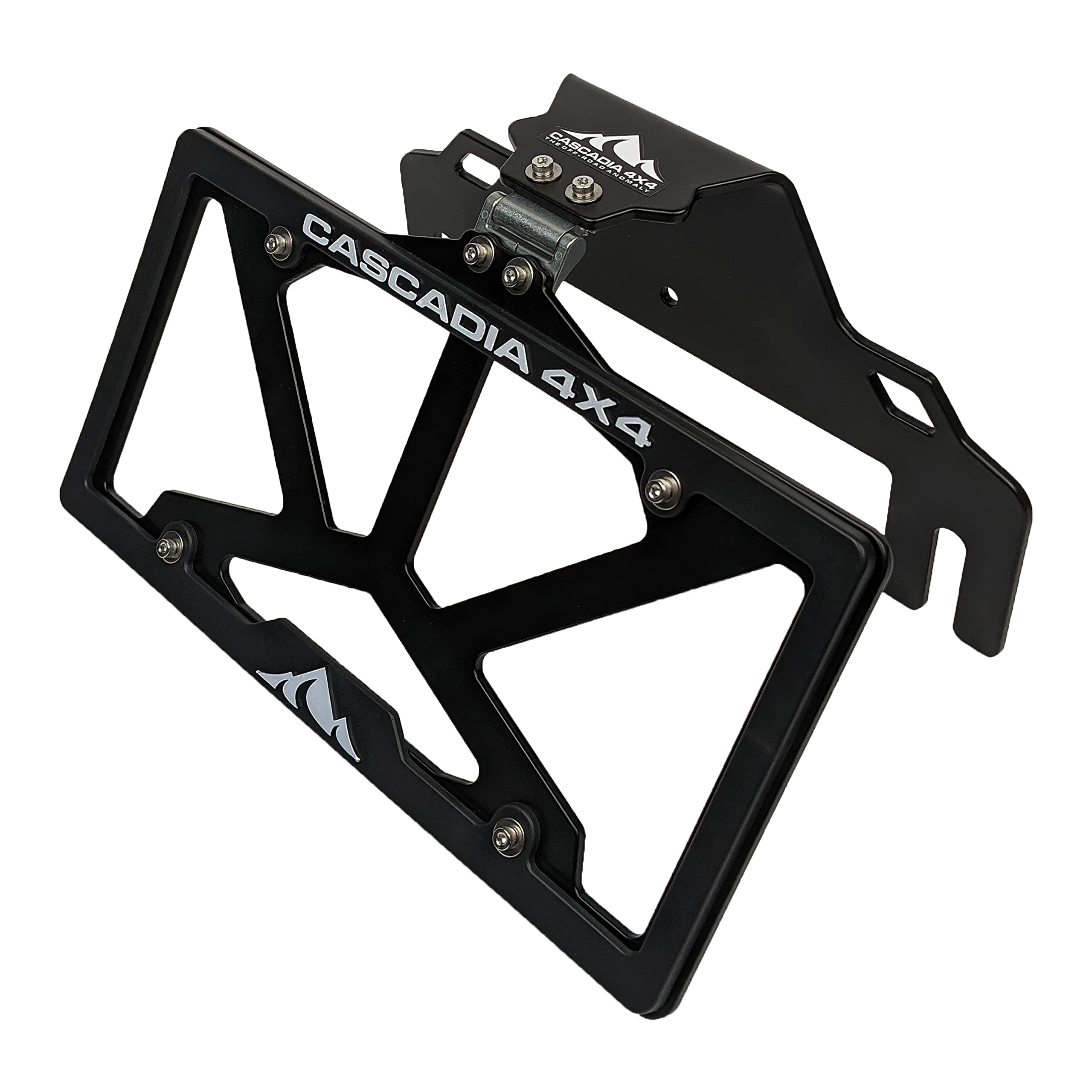 Winch License Plate Mounting System Cascadia 4x4 Flipster V3 | Hawse, Roller, Recessed Fairlead