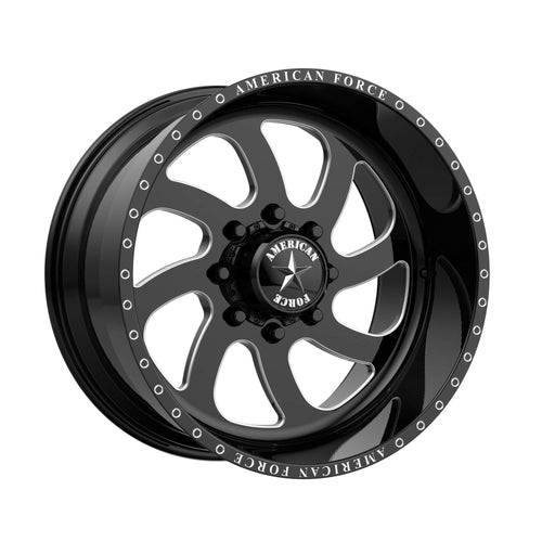 American Force 22X12 AW76 G-BLK MACH -40MM - AFTJ76RG24-2-20 8X180